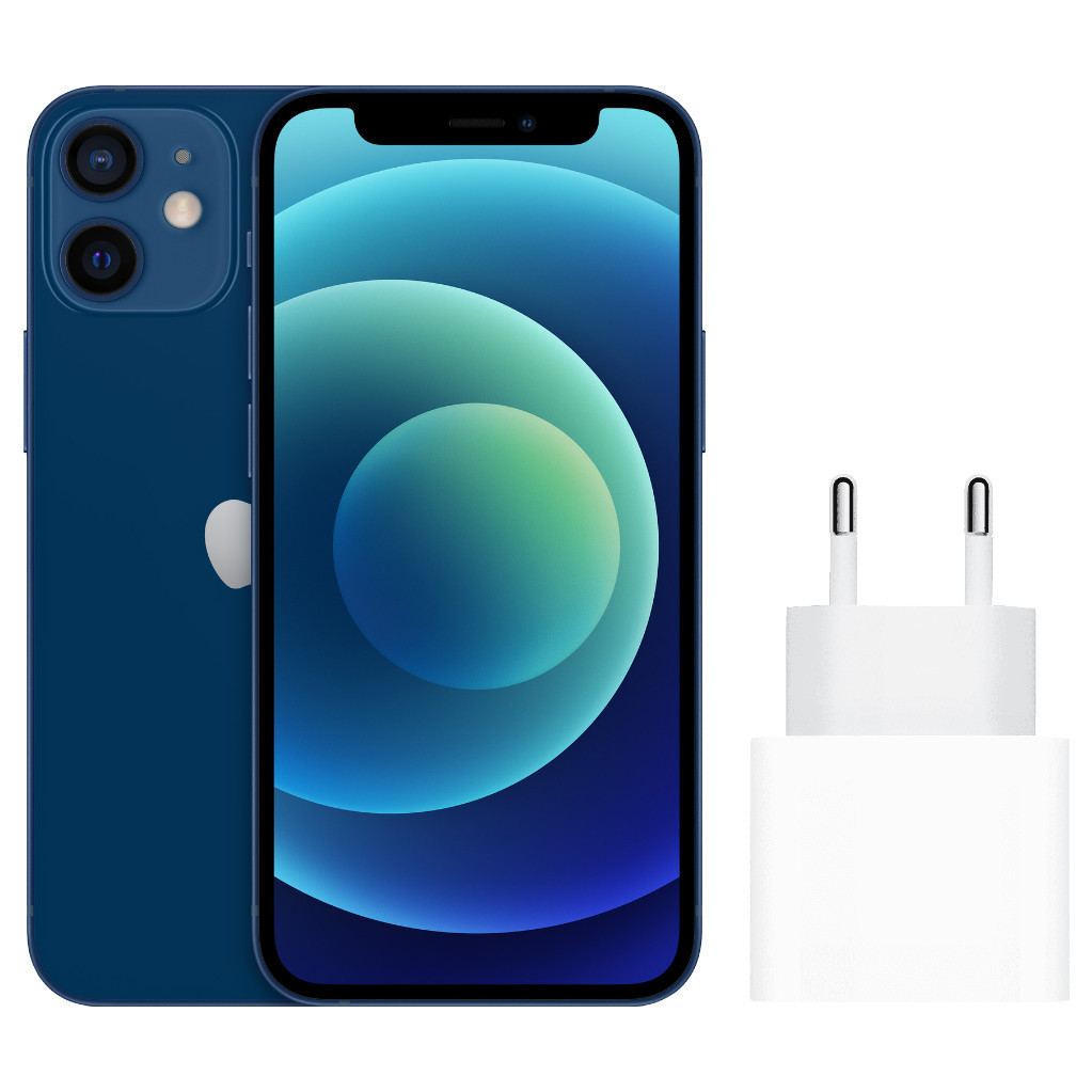 Apple iPhone 12 mini 128GB Blauw + Apple Usb C Oplader 20W