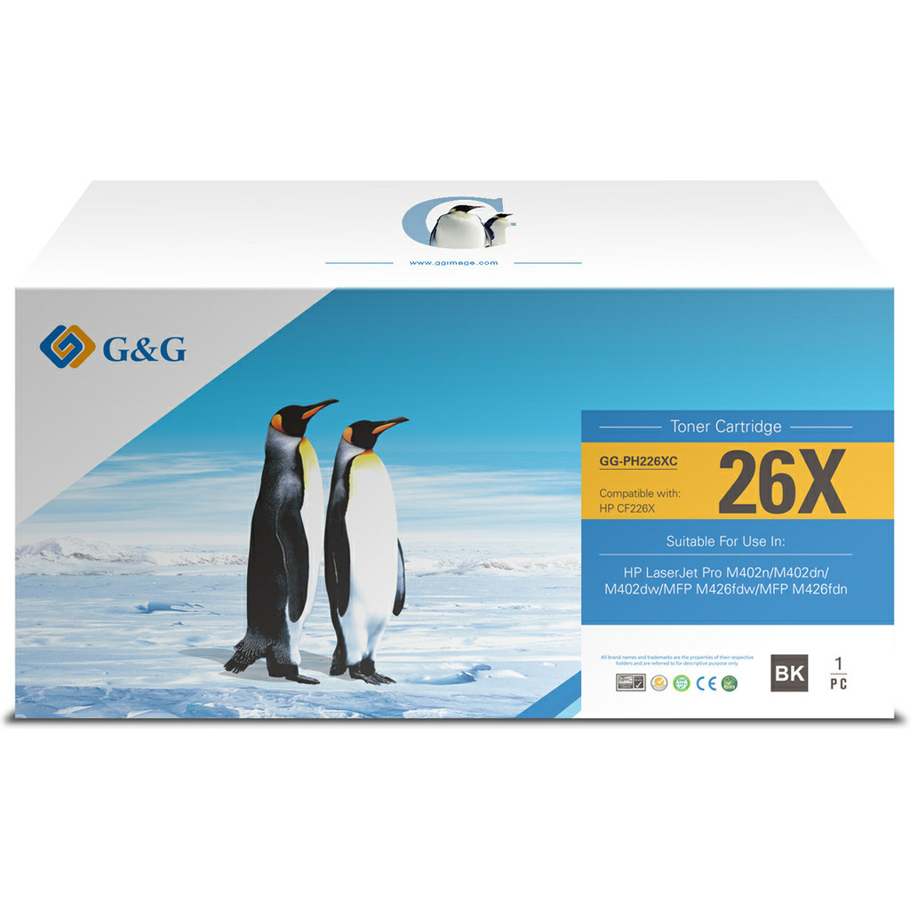 G&G 26 Toner Zwart (Hoge Capaciteit)