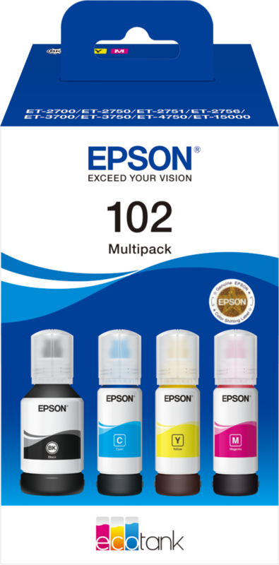 Epson 102 Inktflesjes Combo Pack Kleur