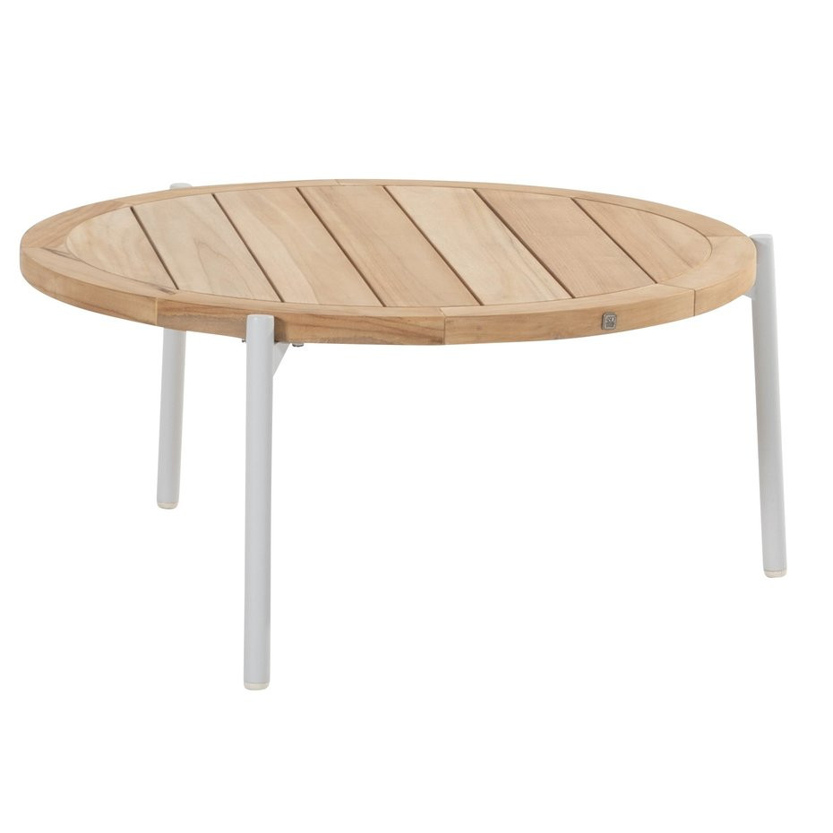 Yoga Coffee Tafel Natural Teak Frost Grey dia. 73 cm - 4SO