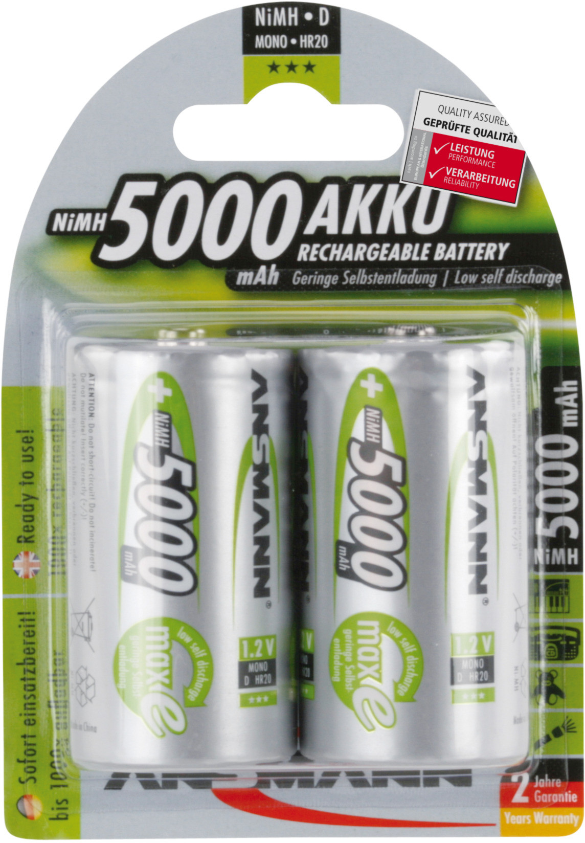 Ansmann maxE D 5000mAh 2x