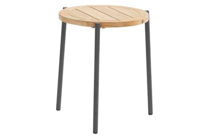 Yoga Bijzet Tafel Natural Teak Antracite dia. 45 cm - 4SO