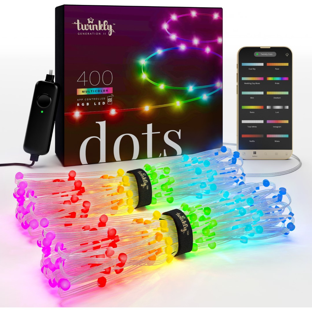 Twinkly Dots Lichtketting Kleur 20m