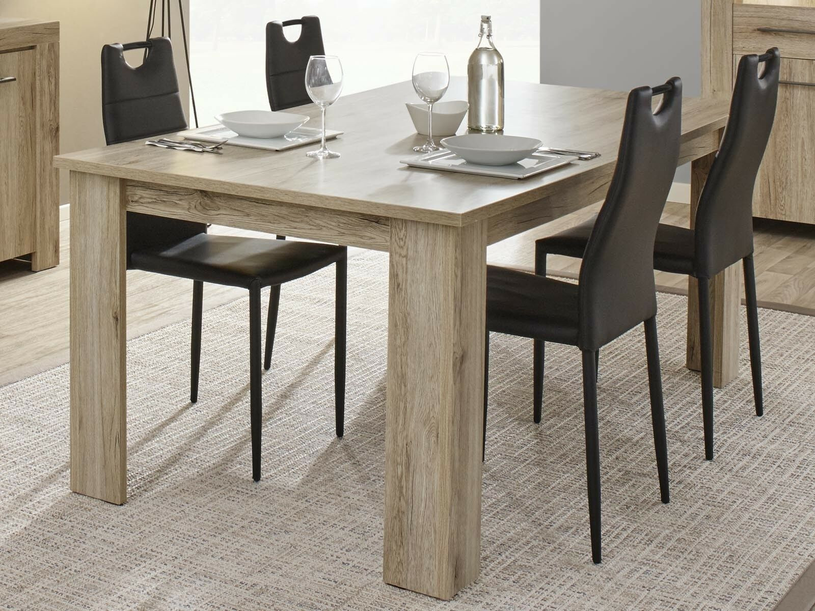 Rechthoekige eettafel ALBAN 180 cm sanremo