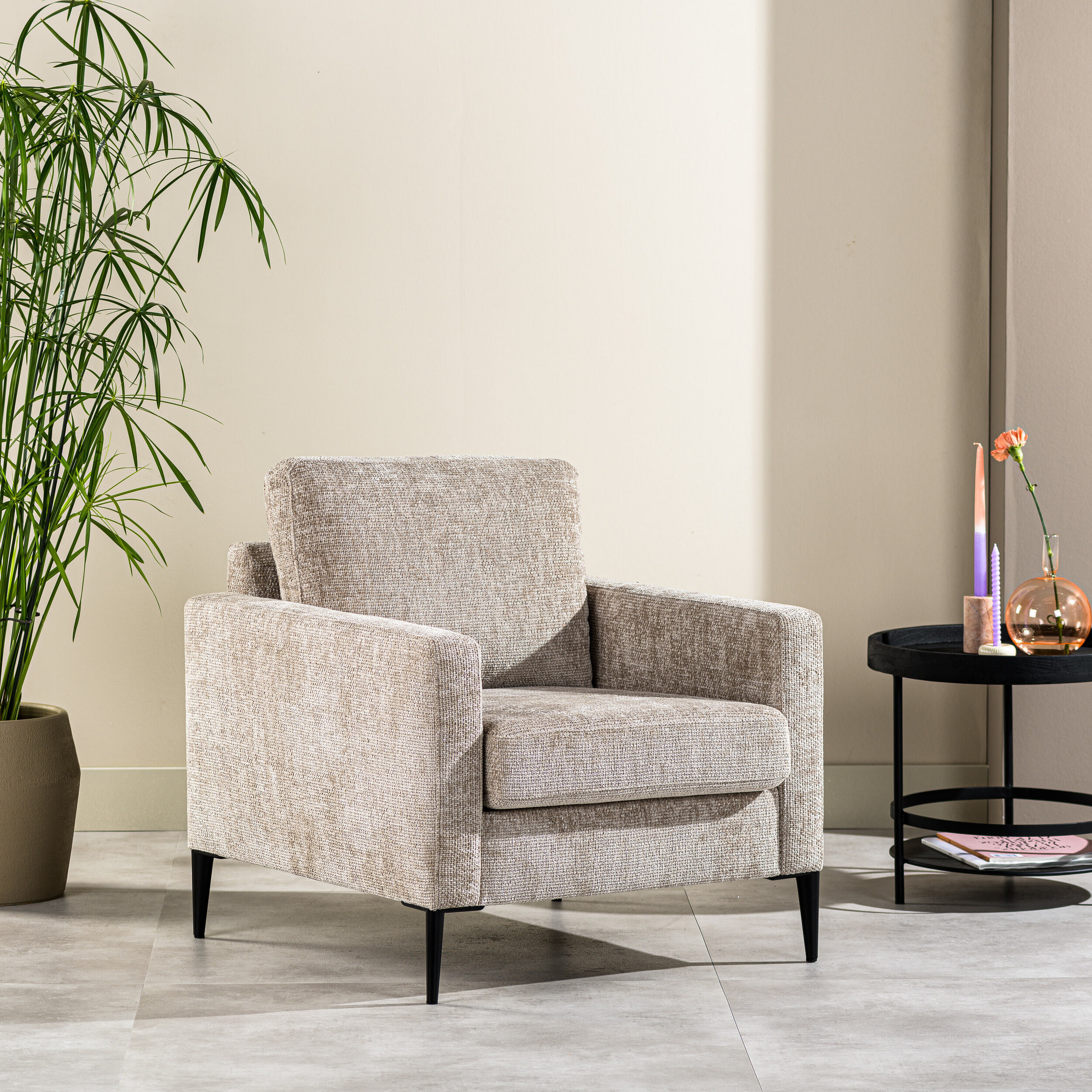 BASE Fauteuil Shuan - Champagne