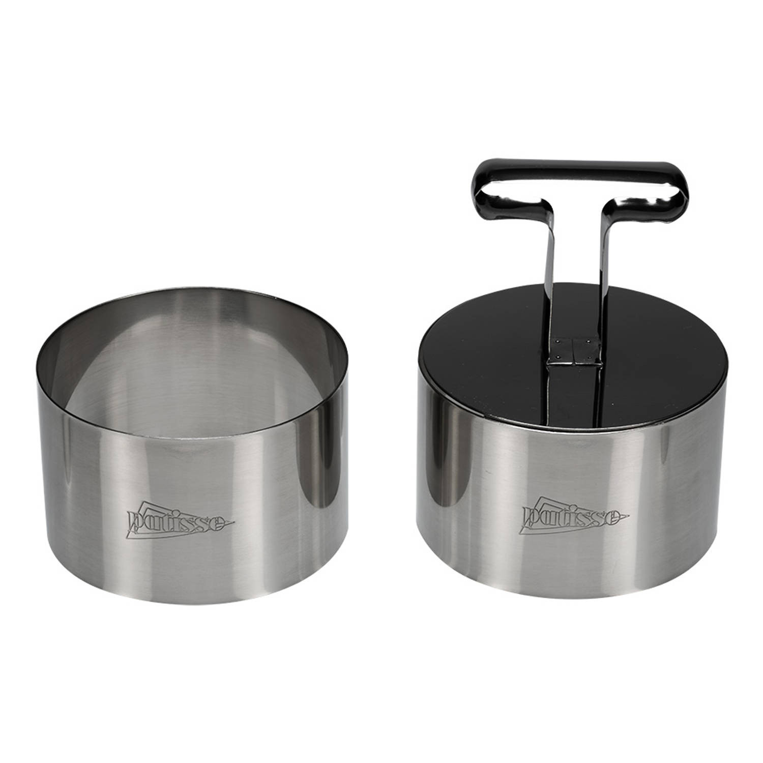 Patisse set garneerringen met uitdrukker 2-delig - Ø 9 cm