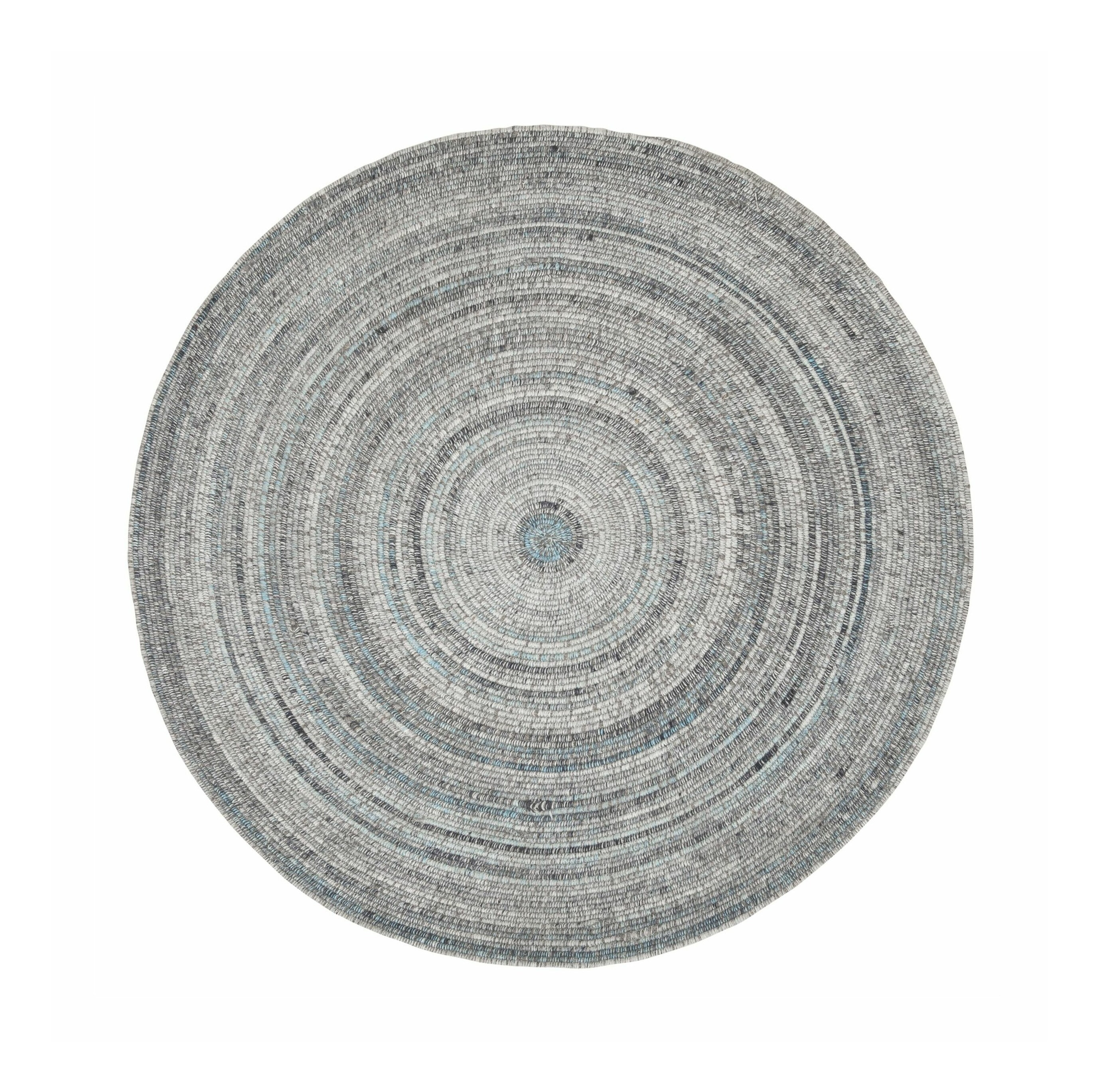 MUST Living Rond Vloerkleed Sterling - Blauw