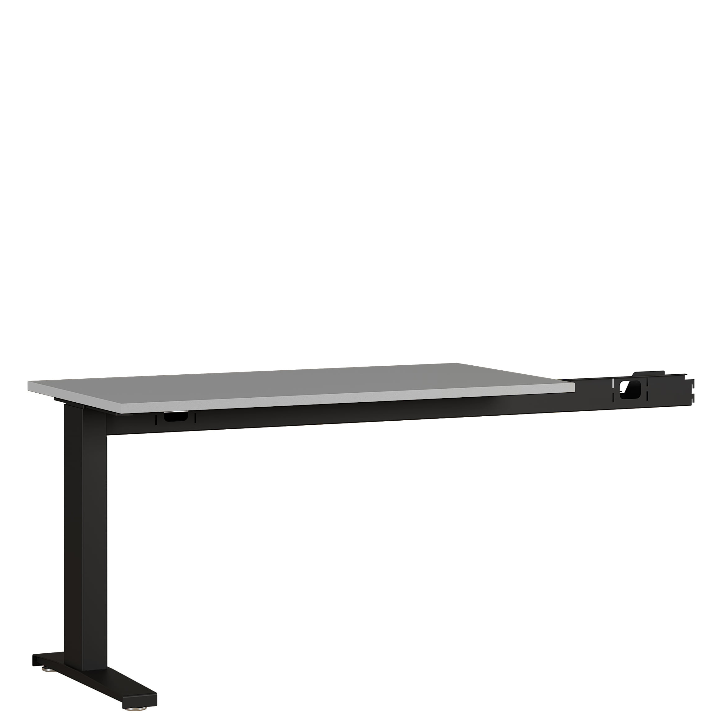 Aanbouwtafel Ergonoma Lichtgrijs Zwart