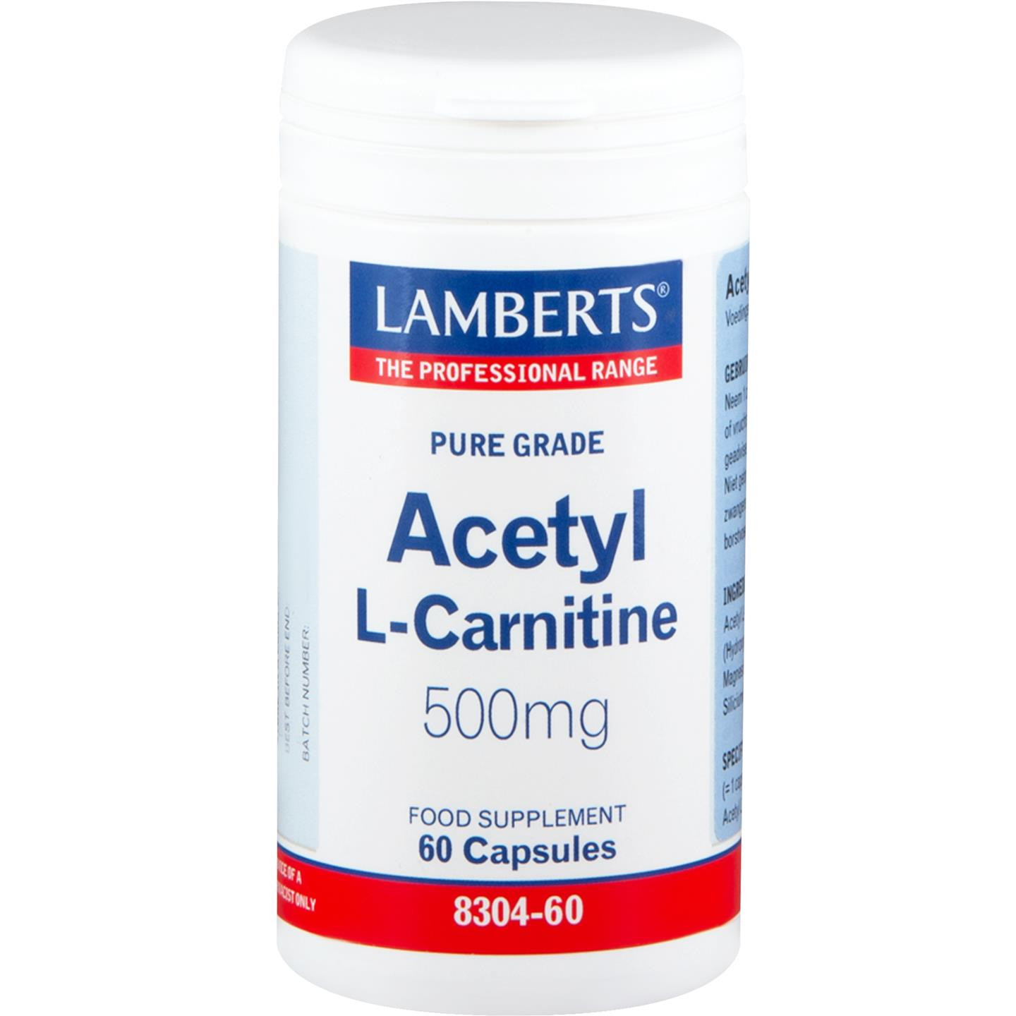 Acetyl-L-Carnitine 500 mg