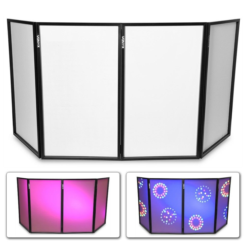 Vonyx DB2 inklapbaar DJ booth scherm - 280 x 120cm totaal