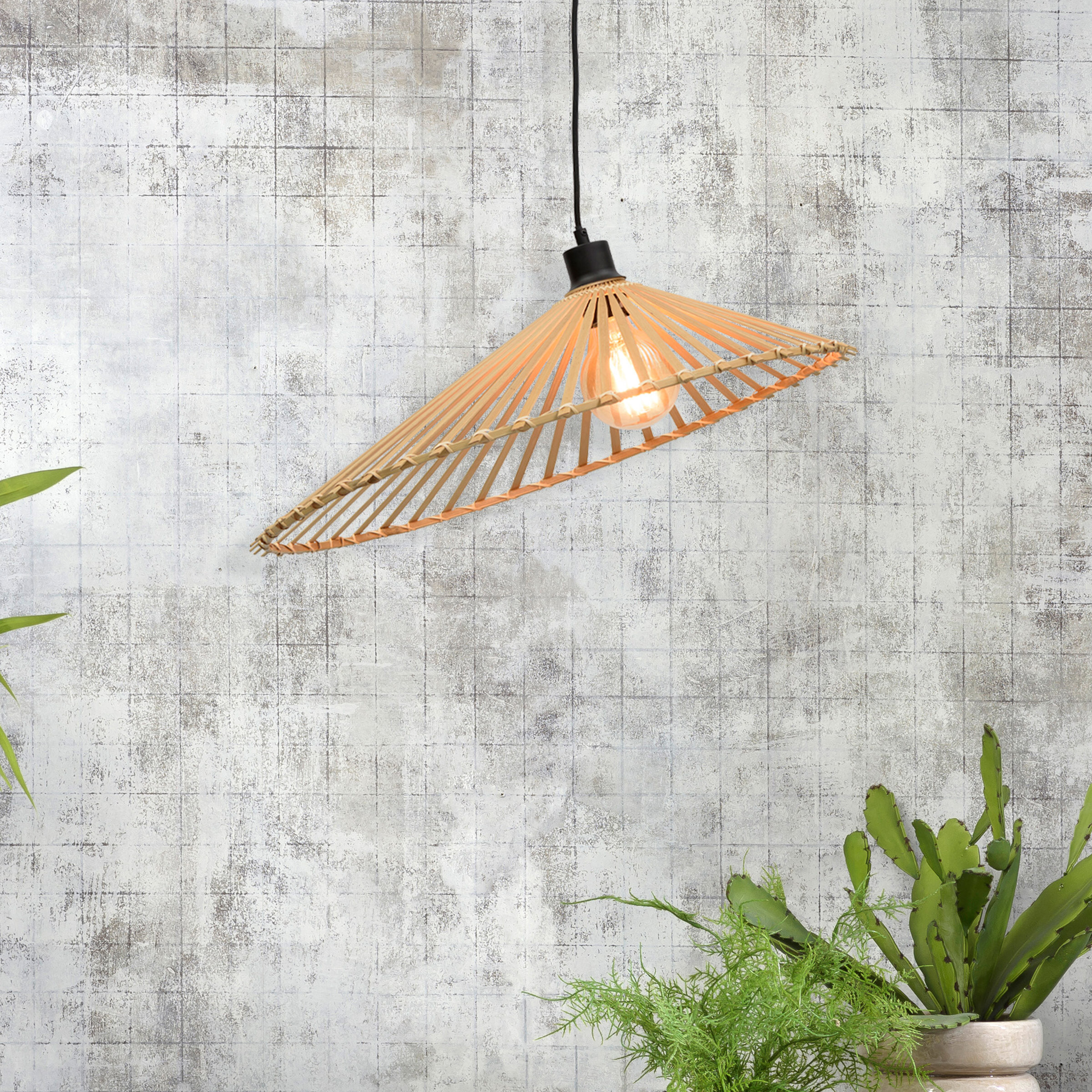 GOOD&MOJO Hanglamp 'Bromo' 60cm, Bamboe, kleur Naturel