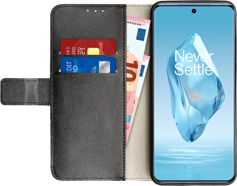 Just in Case Wallet OnePlus 12R Book Case Zwart