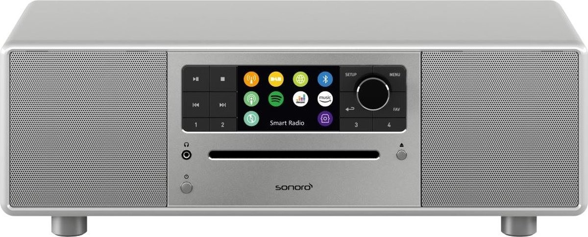 Sonoro PRESTIGE X Hybride radio Zilver