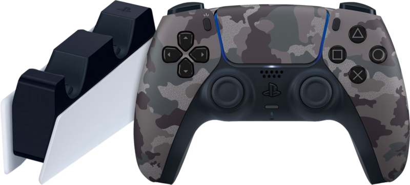 Sony PlayStation 5 DualSense Controller Grey Camo + Oplaadstation