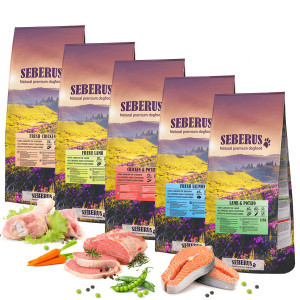 Seberus hondenvoer probeerpakket 5 x 1 kg (alle smaken)