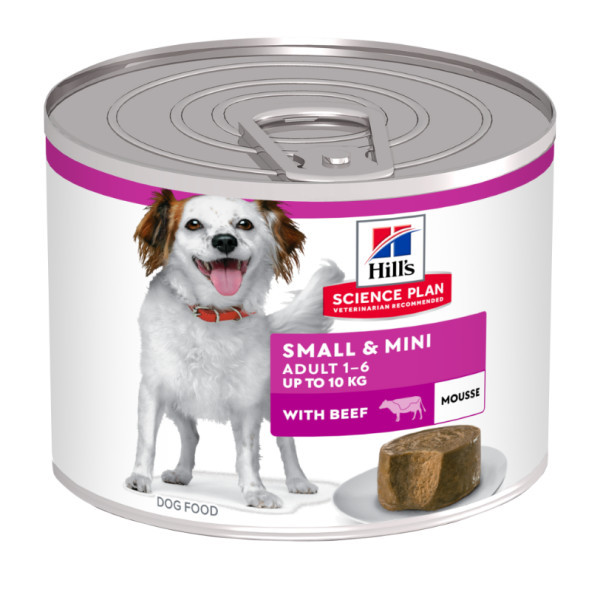 Hill&apos;s Adult Small & Mini mousse met rund natvoer hond 24 x 200 g