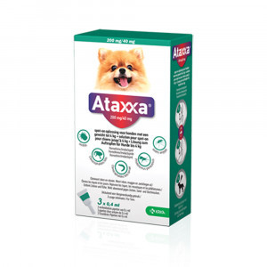 Ataxxa 200 mg/40 mg spot-on hond (tot 4 kg) 3 x 3 pipetten