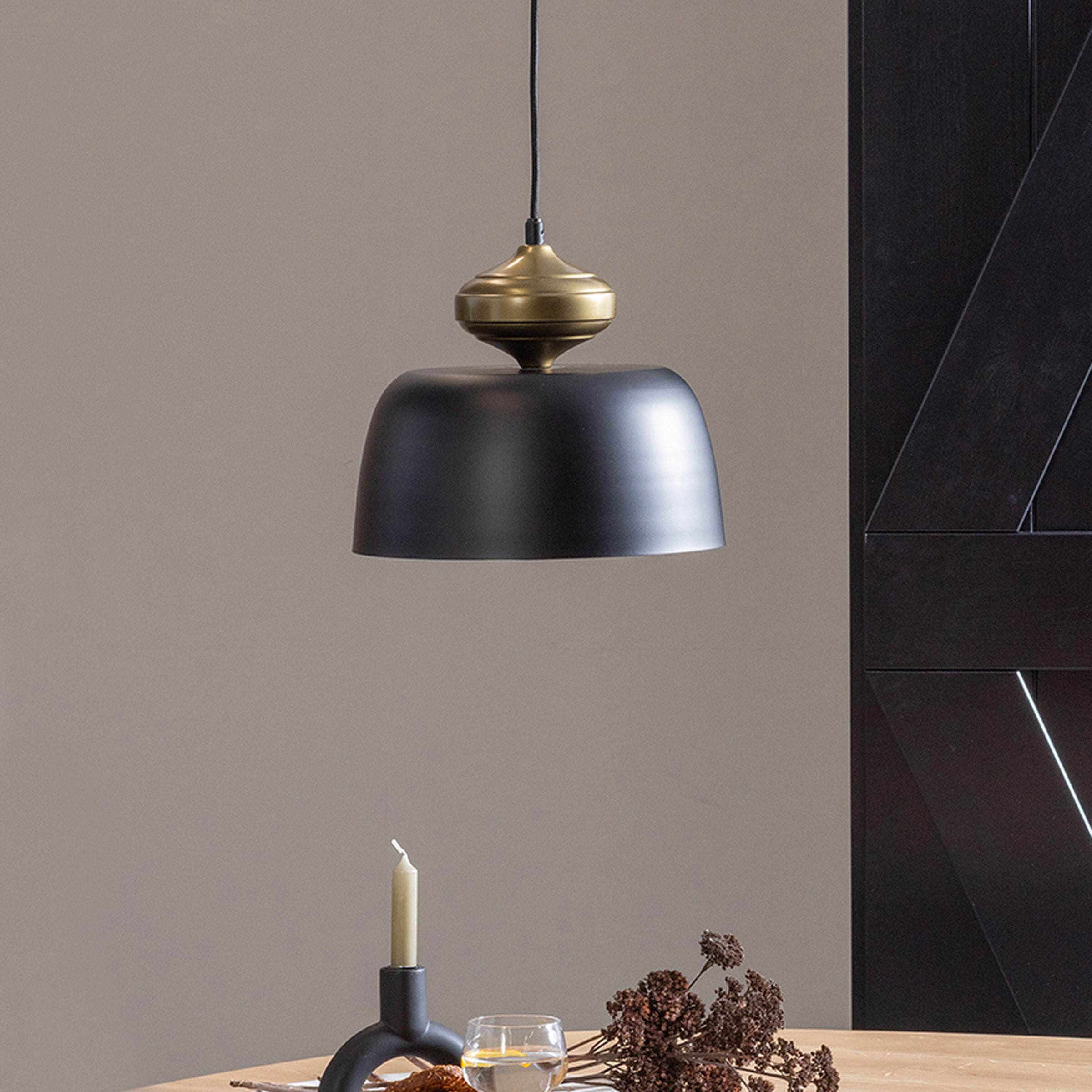 WOOOD Hanglamp 'Linne' Brass