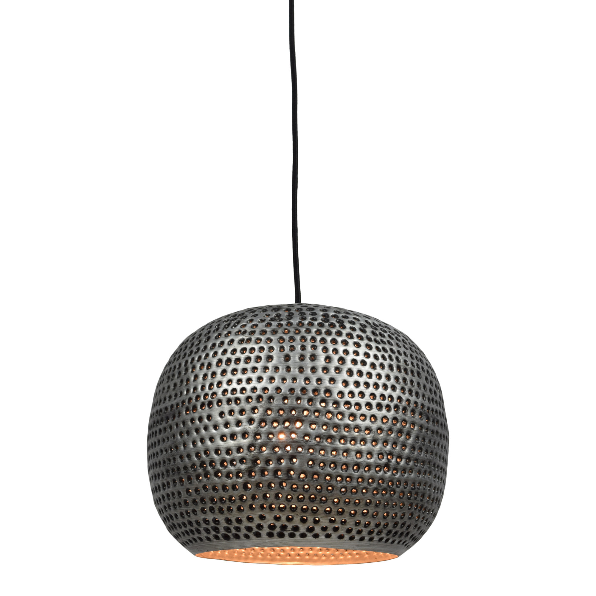 Urban Interiors hanglamp Spike Bol Zink Ø27cm - Metaal