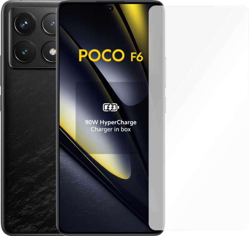 POCO F6 Pro 512GB Zwart 5G + Just in Case Tempered Glass Screenprotector