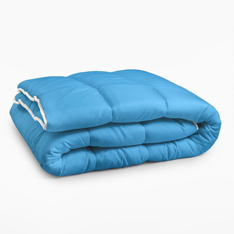 Dekbed Lazy Blauw Maat: 200 x 200 - 200x200 cm (Tweepersoons) - Sleeptime - 400 gram - Dekbed-Discounter.nl