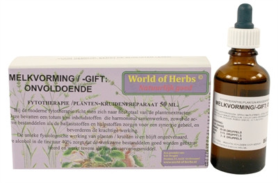 World of herbs fytotherapie onvoldoende melkvorming /-gift 50 ml