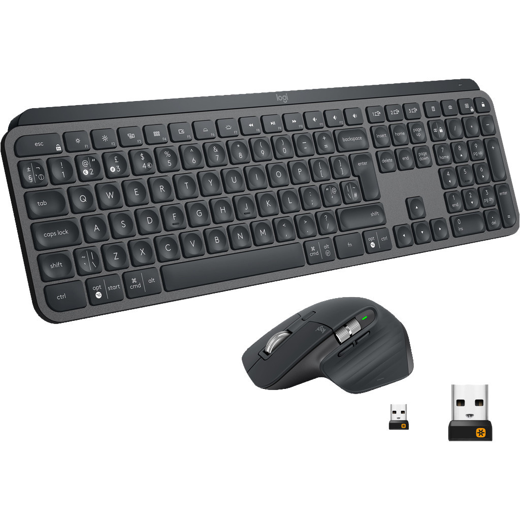 Logitech MX Keys Toetsenbord + Logitech MX Master 3