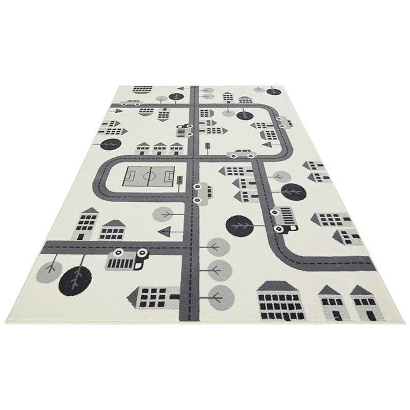 Vloerkleed Kids Town Creme - Hanse Home Adventures - 120x170 cm - Rechthoek - Dekbed-Discounter.nl