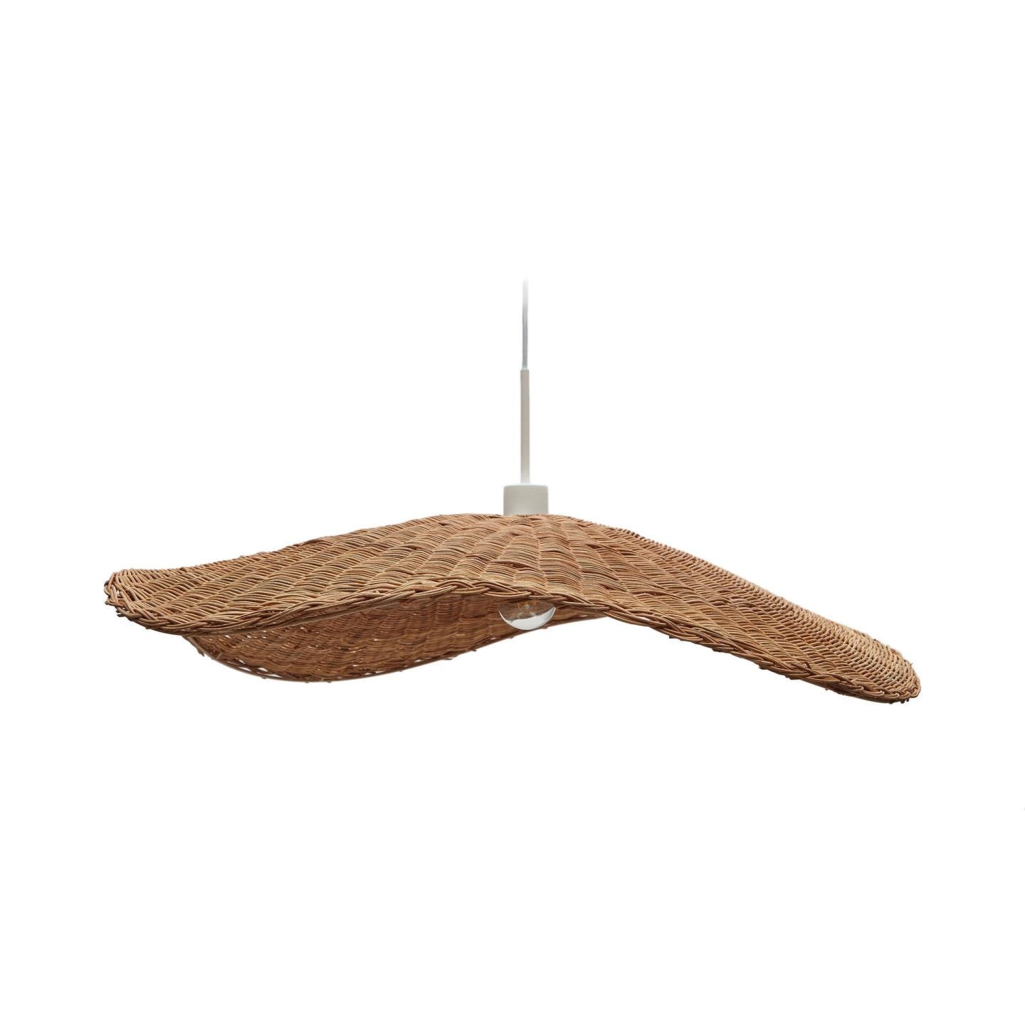 Kave Home Lampenkap Bisbal Rotan, Ø80cm (excl. fitting) - Naturel