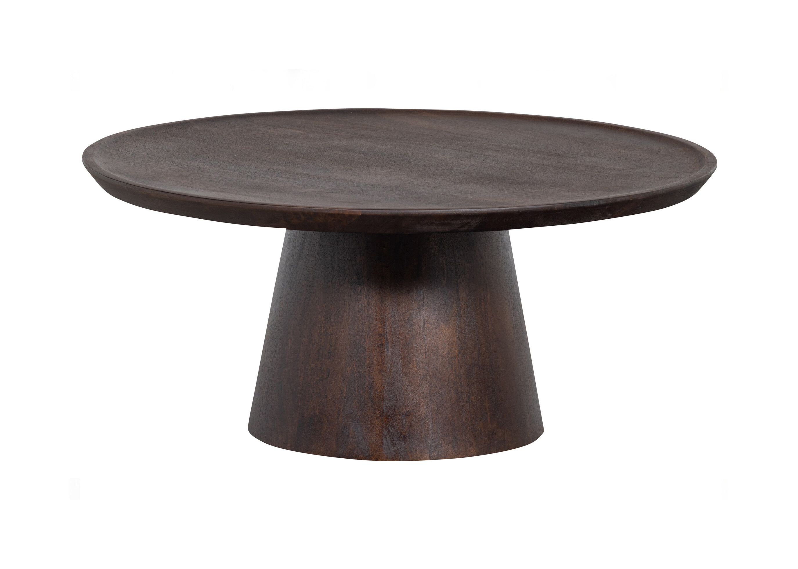 vtwonen Ronde Salontafel Coffee A Gogo Mangohout, 90cm - Walnoot