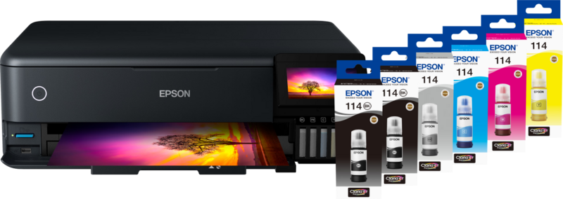 Epson EcoTank ET-8550 + 1 set extra inkt