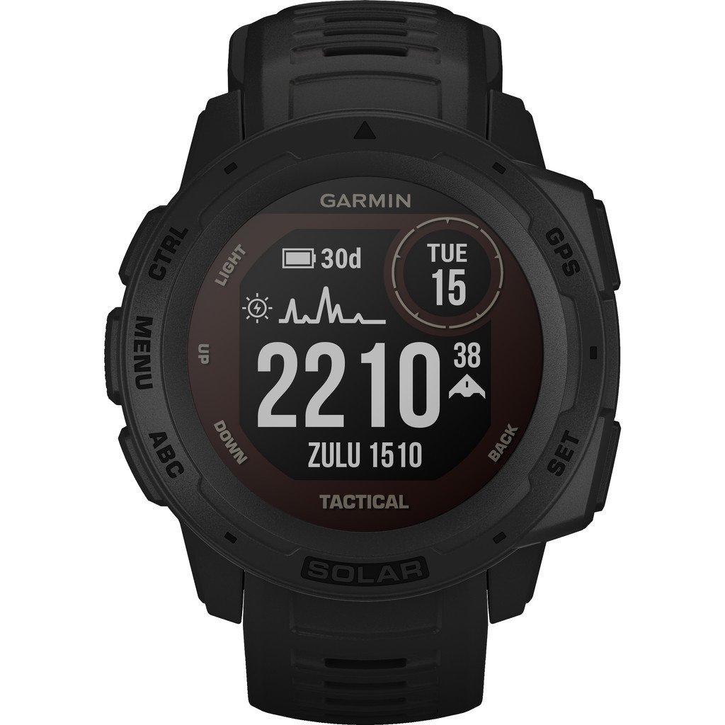 Garmin Instinct Solar Tactical Zwart