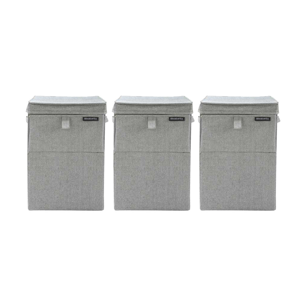 Brabantia 3 Wasboxen 35 liter - Grey