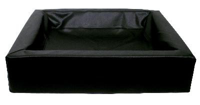 Bia bed kunstleer hoes hondenmand zwart bia-6 100x80x15 cm