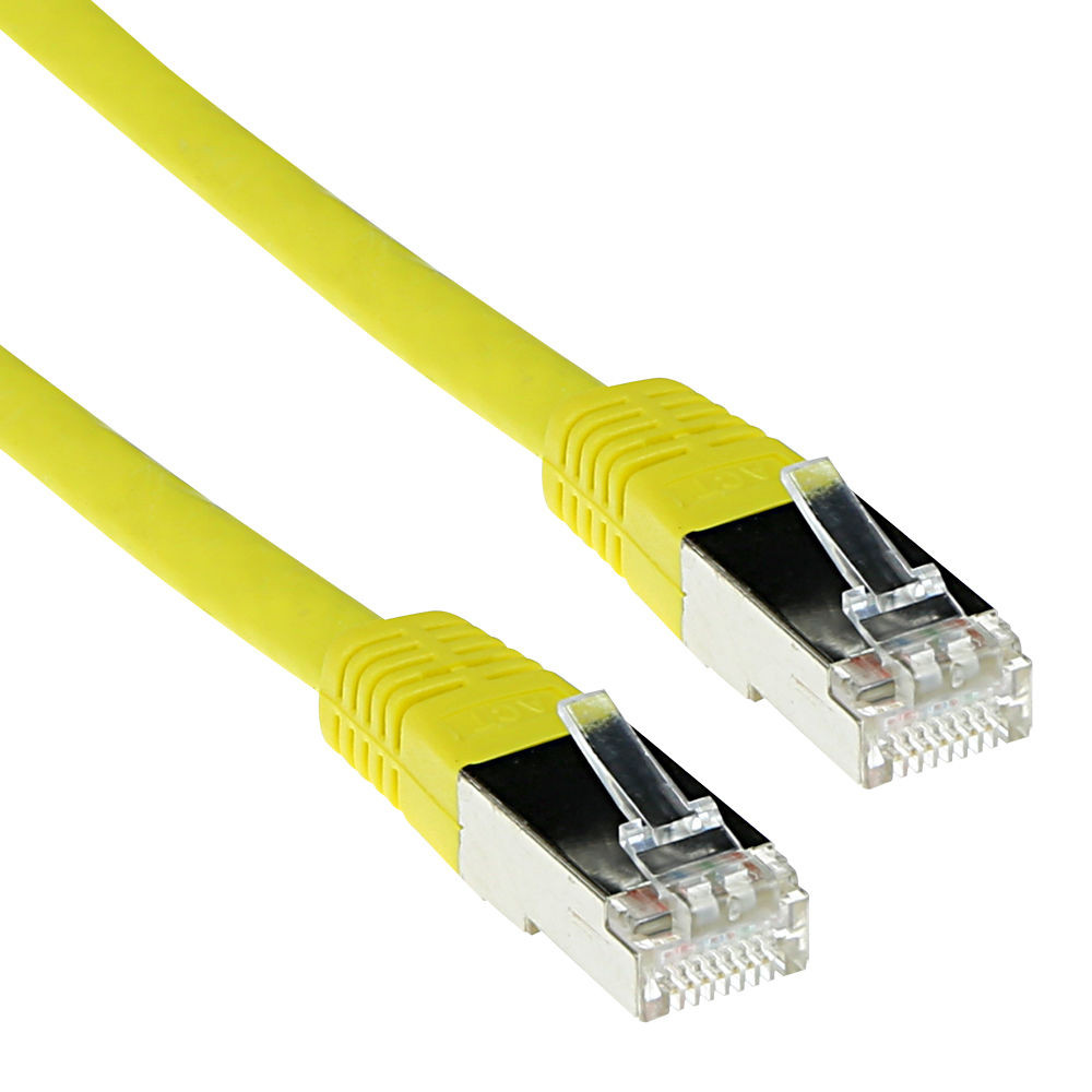 ACT IB9107 LSZH SFTP CAT6A Patchkabel Geel - 7 meter