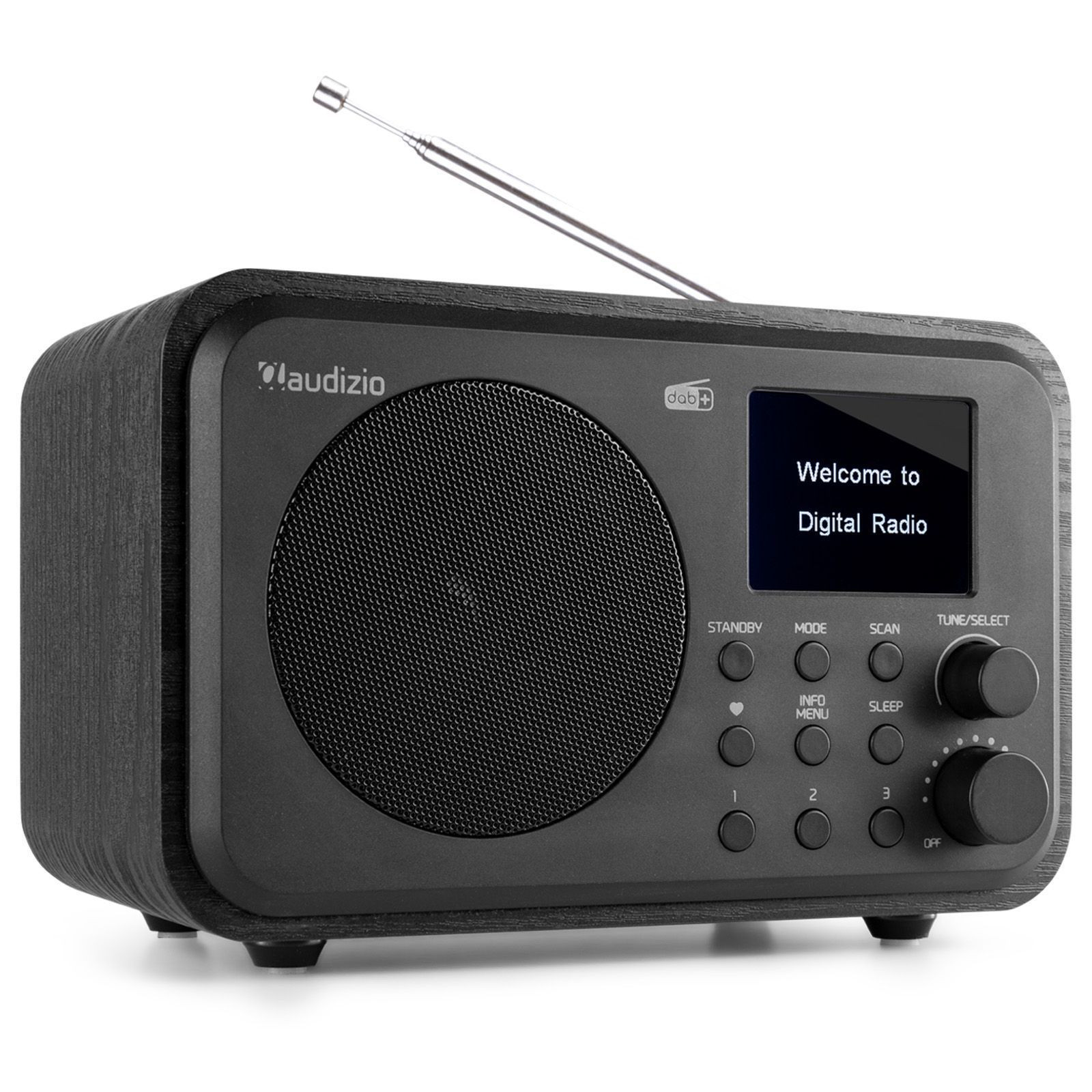 Audizio Milan draagbare DAB radio met Bluetooth, FM radio en accu -