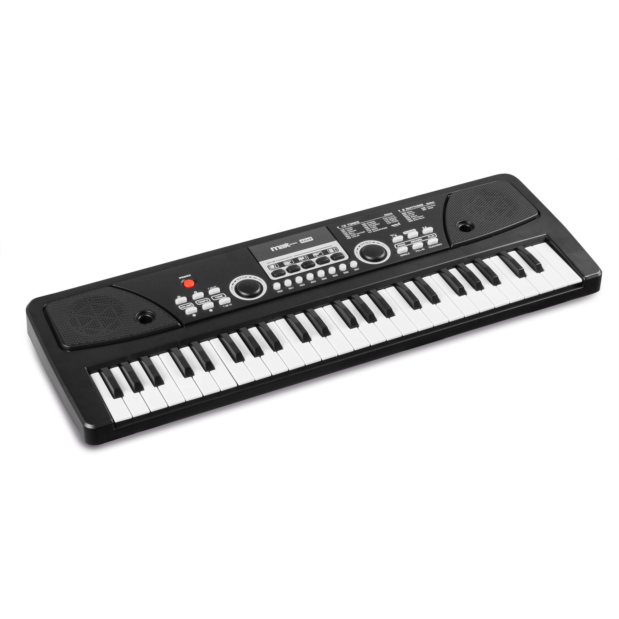 MAX KD49 keyboard kinderen - speelgoed piano kinderen - Met microfoon,