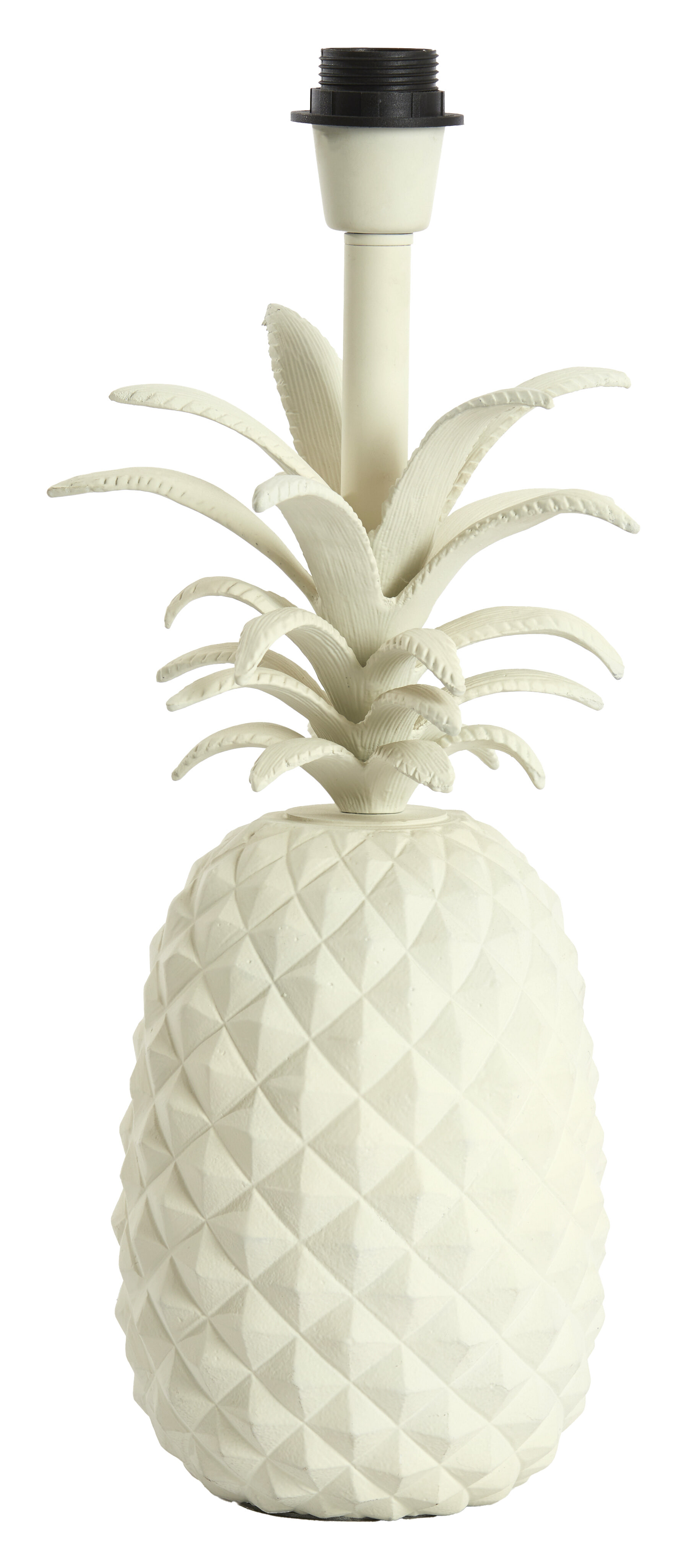 Light & Living Tafellamp Pineapple 42cm - Crème (excl. kap)