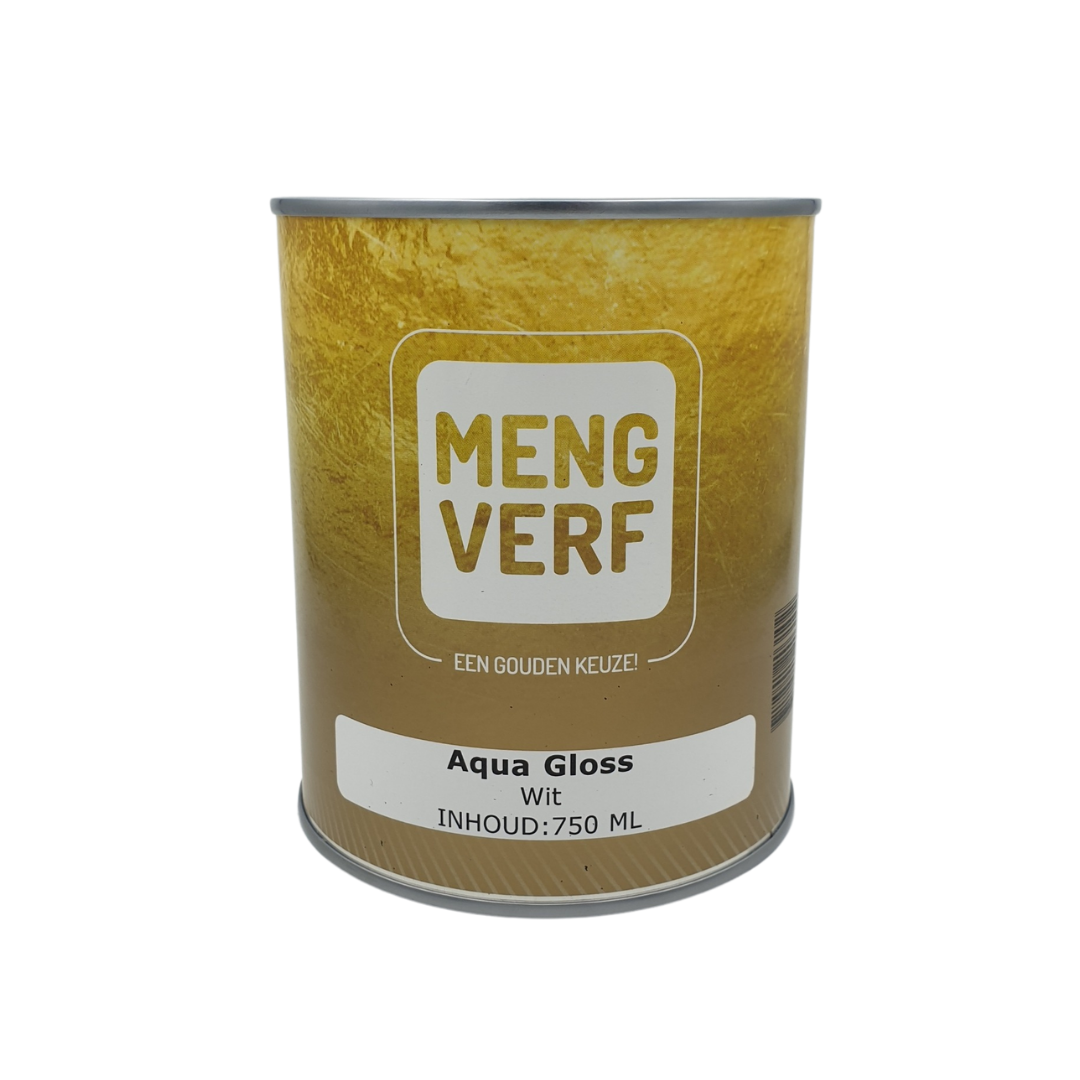 Mengverf Hoogglans Aqua