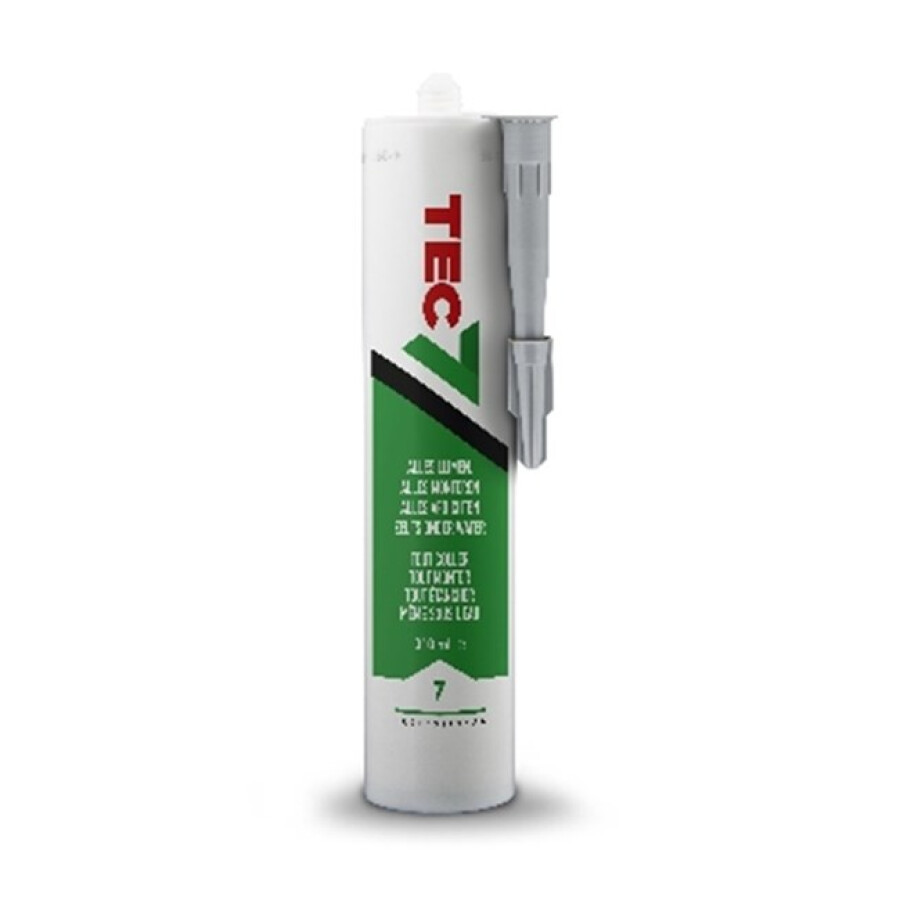 TEC7 alles afdichten, lijmen en monteren - grijs - 310ml patroon