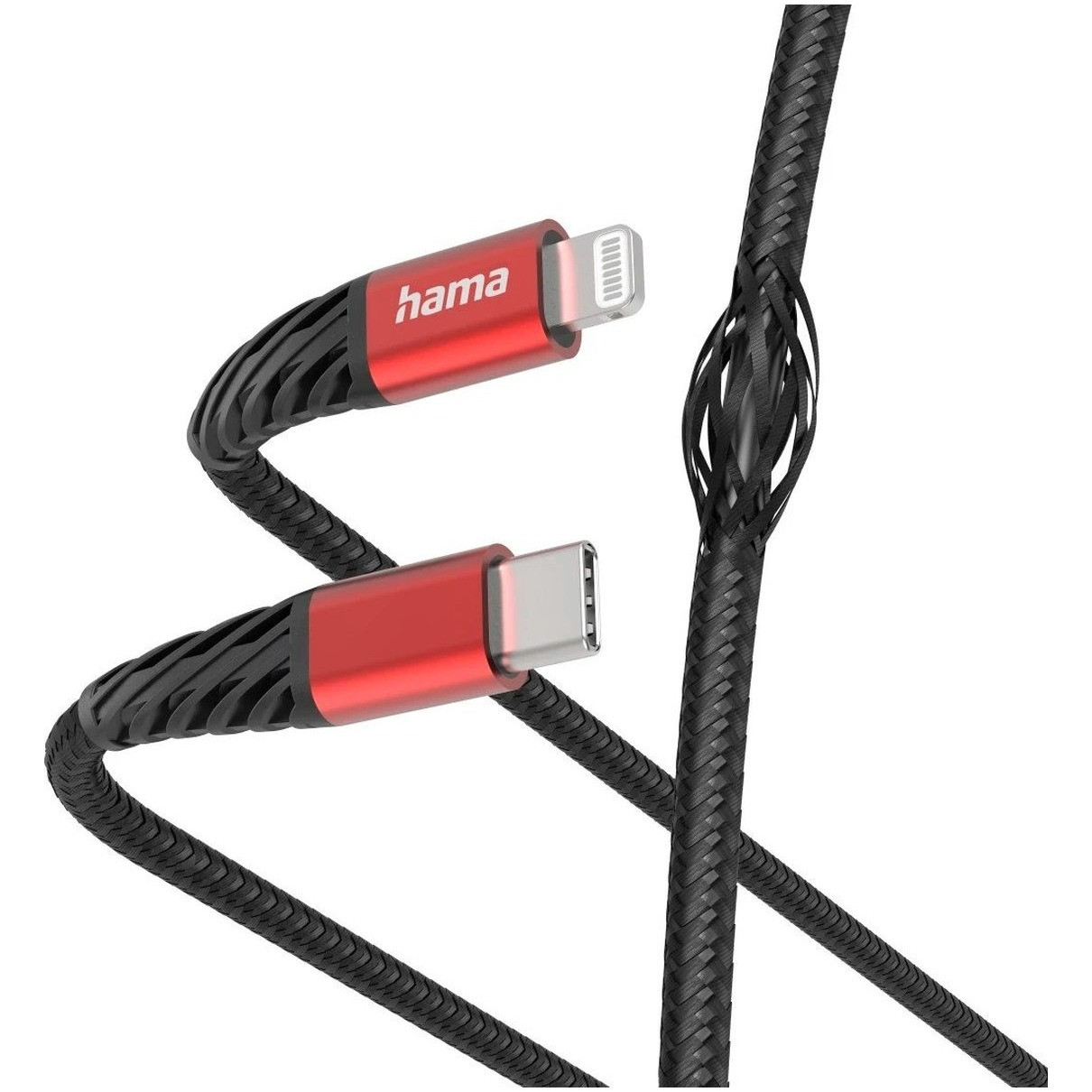 Hama Oplaad-/gegevenskabel Extreme, USB-C - Lightning, 1,5 m Oplader Zwart