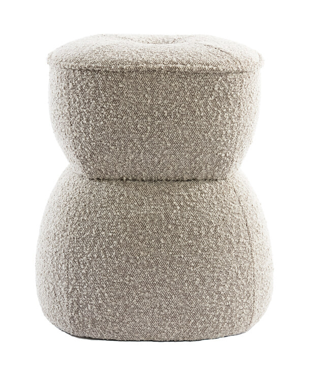 Light & Living Poef Leyla Bouclé - Beige