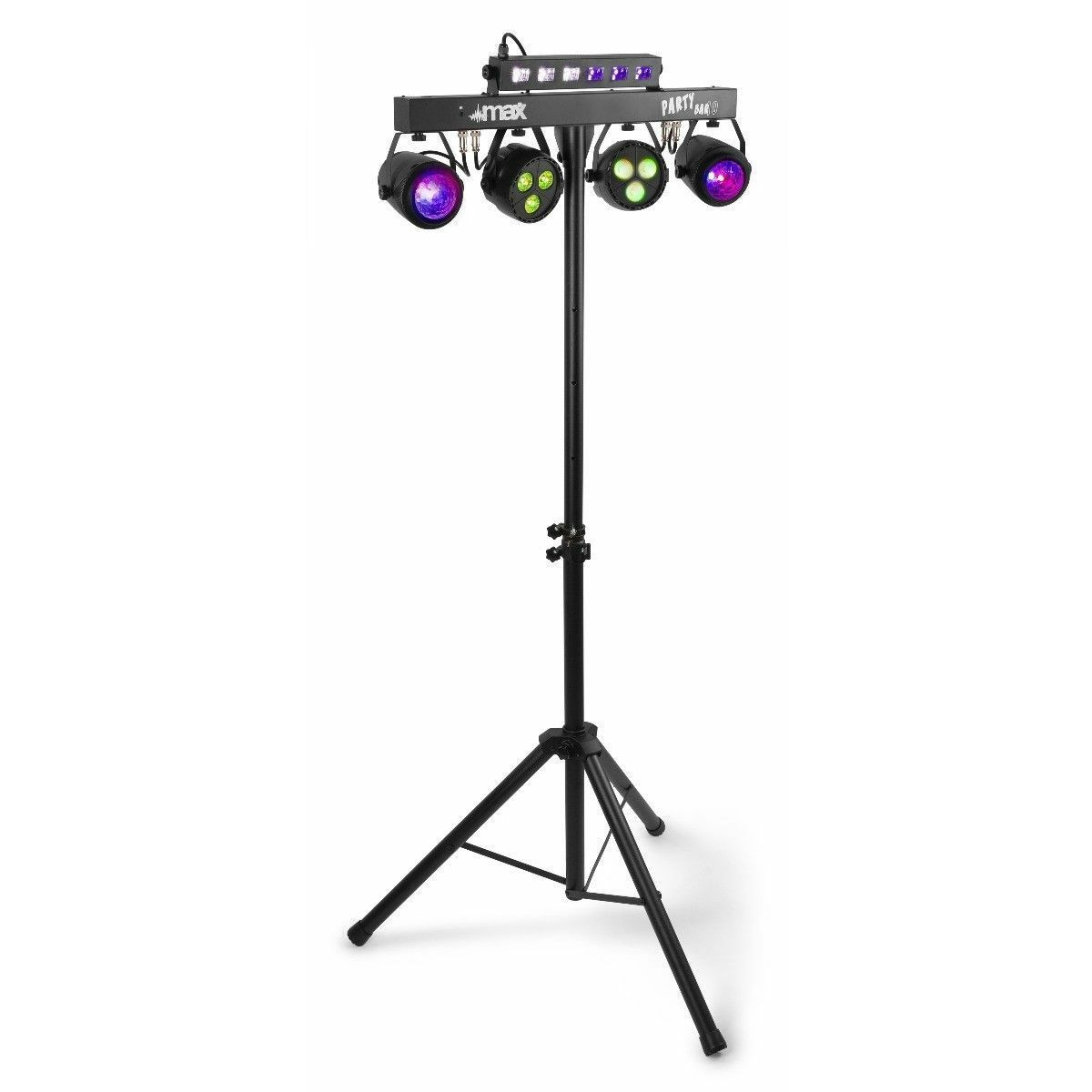 MAX Partybar10 lichtset - 2x Jelly Moon, 2x PAR spot en