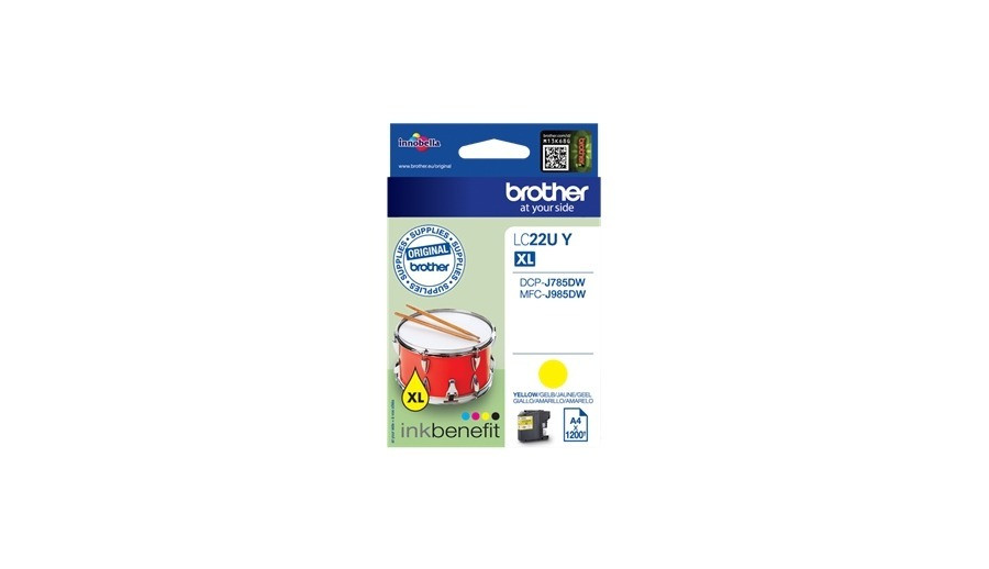 Brother LC-22UY Inkt Geel