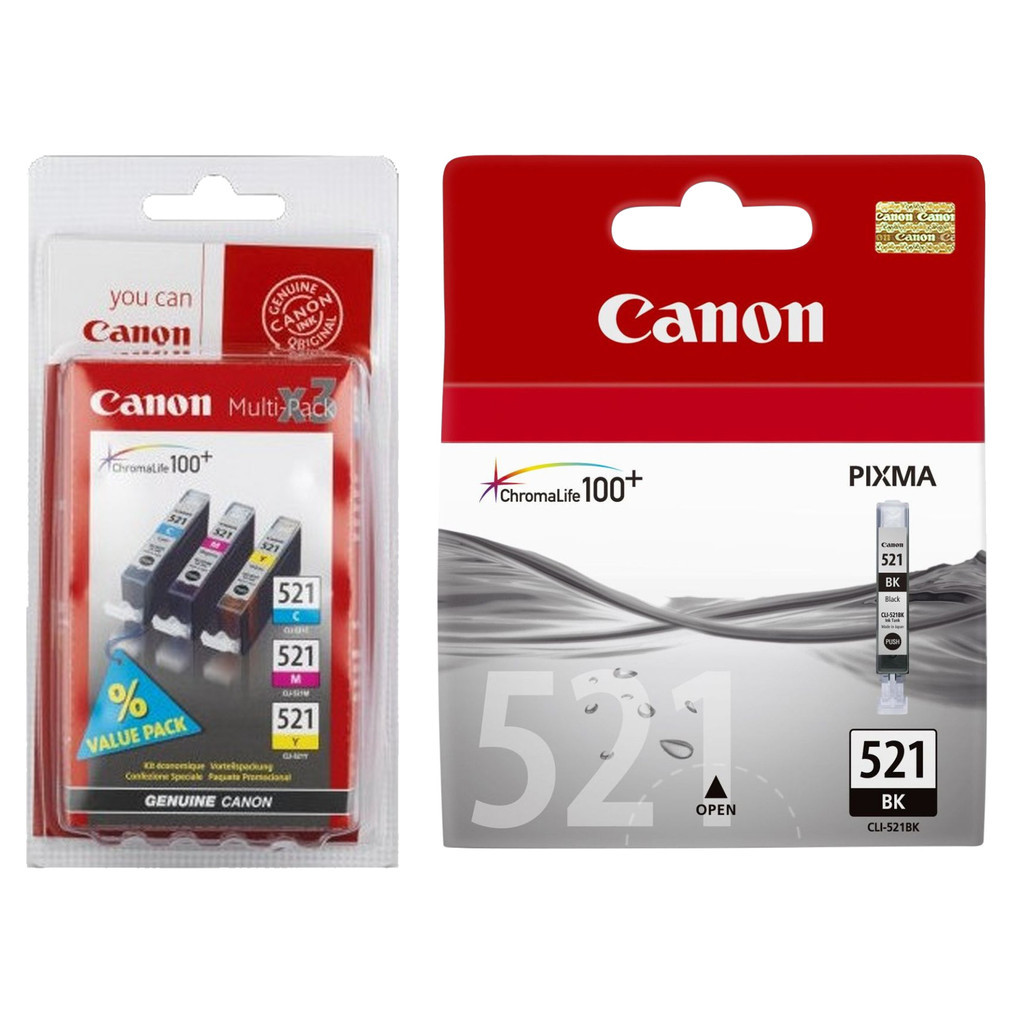 Canon CLI-521 Cartridges Combo Pack