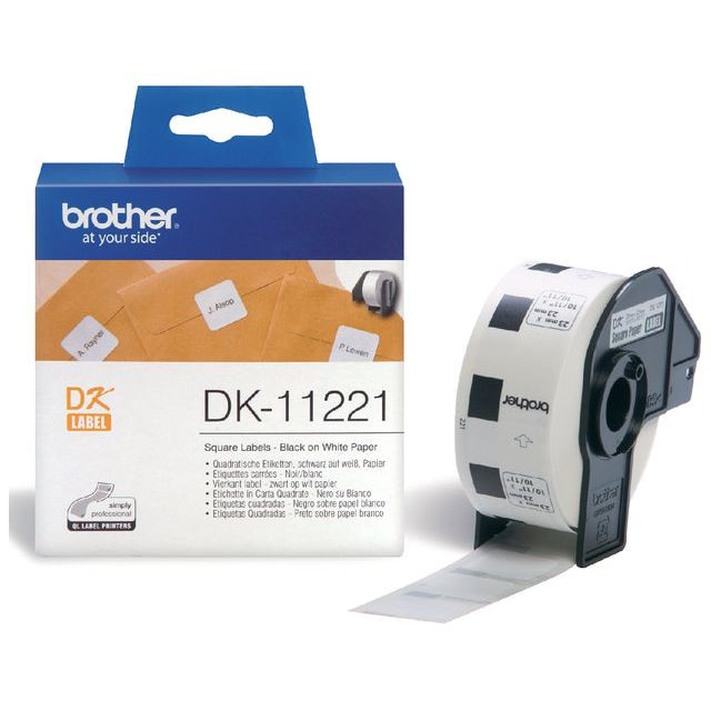 Etiket Brother DK-11221 23x23Mm 1000stuks