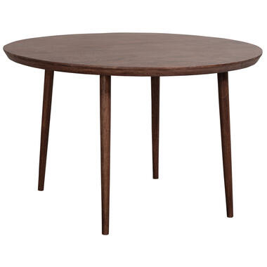 Eetkamertafel Lexy rond - mangohout - 76xØ120 cm - Leen Bakker