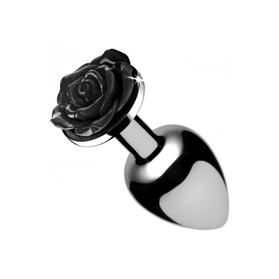 XR Brands Black Rose - Butt Plug - Small