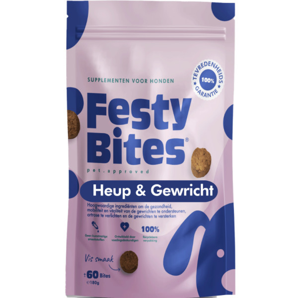 FestyBites Heup & Gewricht supplement hond 180 g