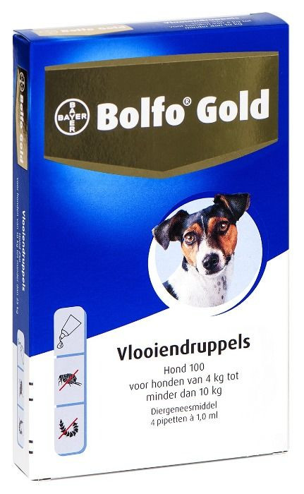 Bolfo Gold Spot-On Hond 100 4-10kg - 4 pip